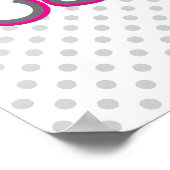 Kawaii Pink Ribbon Skull Poster drucken (Ecke)