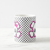 Kawaii Pink Ribbon Skull Tasse (Mittel)