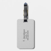 Kawaii Pink Ribbon Skull Travel Gepäckanhänger (Rückseite vertikal)