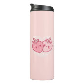 Kawaii Pink Valentines Erdbeeren Thermosbecher (Nach rechts gedreht)