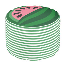 Kawaii Pink Watermelon Frucht w Grüne Streifen Hocker