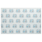 Kawaii Pirate Skull Custom Fabric Stoff (Fat Quarter (45,7 x 55,9 cm))