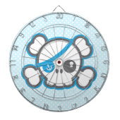 Kawaii Pirate Skull Dart Board Dartscheibe (vorne)