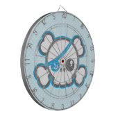 Kawaii Pirate Skull Dart Board Dartscheibe (Vorderseite Links)