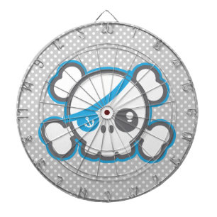 Kawaii Pirate Skull Dart Board Dartscheibe