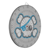 Kawaii Pirate Skull Dart Board Dartscheibe (Vorderseite Links)