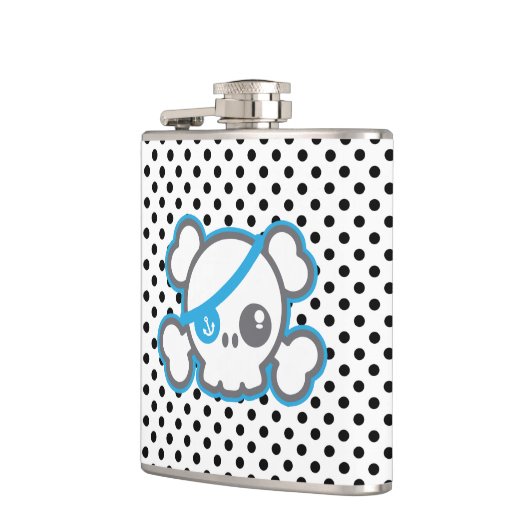 Kawaii Pirate Skull Flask Flachmann (Links)
