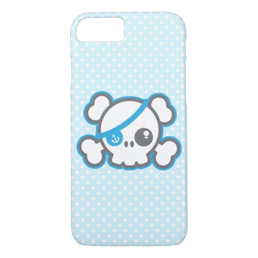 Kawaii Pirate Skull iPhone Case (Rückseite)