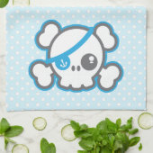 Kawaii Pirate Skull Kitetücher Handtuch (Gefaltet)