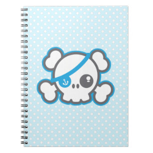Kawaii Pirate Skull-Notebook Notizblock
