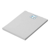 Kawaii Pirate Skull Notepad Notizblock (Rotiert)