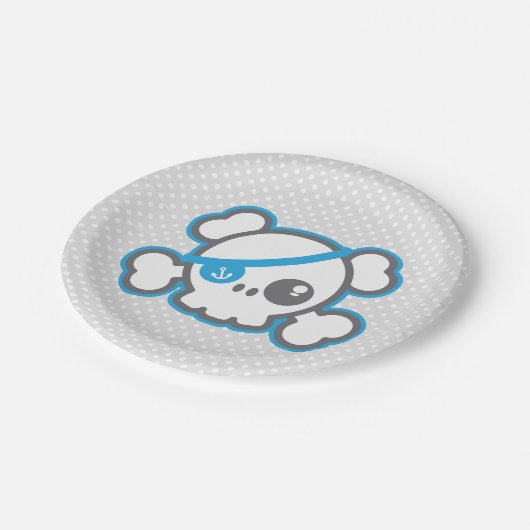 Kawaii Pirate Skull Paper Teller (Schrägansicht)