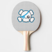 Kawaii Pirate Skull Ping Pong Paddle Tischtennis Schläger (Vorderseite)