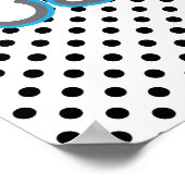 Kawaii Pirate Skull Poster Print (Ecke)