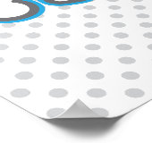 Kawaii Pirate Skull Poster Print (Ecke)