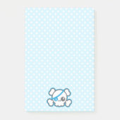 Kawaii Pirate Skull Sticky Note Cards Post-it Klebezettel (Vorderseite)