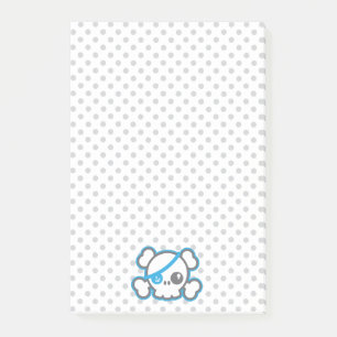 Kawaii Pirate Skull Sticky Note Cards Post-it Klebezettel