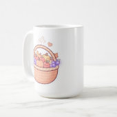 Kawaii Pixel Erntekorb Tasse (Vorderseite Links)
