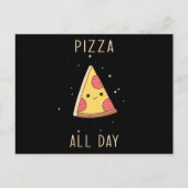 Kawaii Pizza Postkarte (Vorderseite)