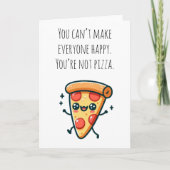Kawaii Pizza Slice Funny Greetings Card Karte (Vorderseite)