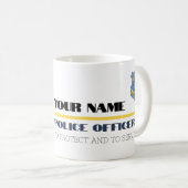 Kawaii Police Officer Girl - Kaffee-Tasse Kaffeetasse (VorderseiteRechts)