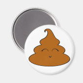 Kawaii Poo Poo Magnet (Vorderseite/Rückseite)