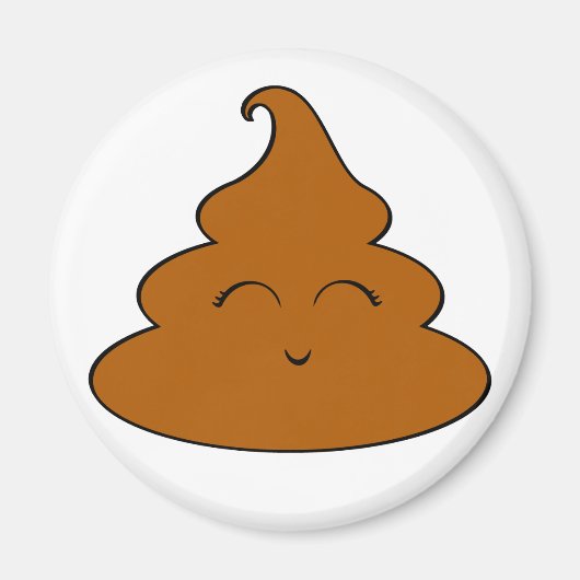Kawaii Poo Poo Magnet (Vorne)