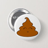 Kawaii Poo Stück von kacken niedlichen Poopy Button (Vorne & Hinten)
