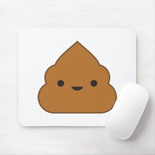 Kawaii Poop Mousepad (Mit Mouse)