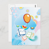 Kawaii Postcard Postkarte (Vorne/Hinten)