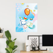 Kawaii Poster (Heimbüro)