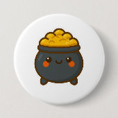 Kawaii Pot of Gold Button (Vorderseite)