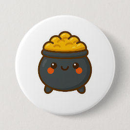 Kawaii Pot of Gold Button