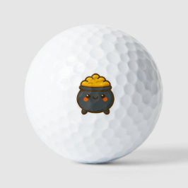 Kawaii Pot of Gold Golfball