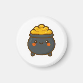 Kawaii Pot of Gold Magnet