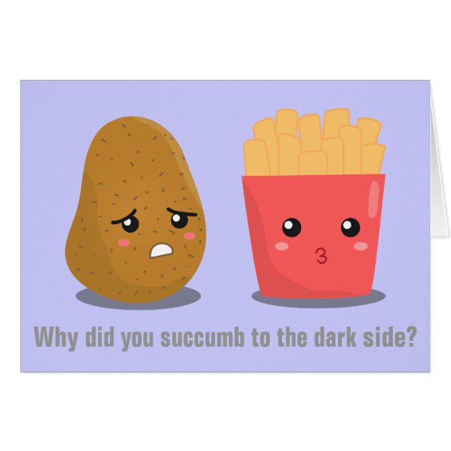 Kawaii Potato und Fries und die dunkle Seite (Vorderseite (Horizontal))