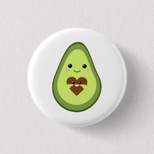 Kawaii Pregnant Avocado Cute Mom Motherhood Baby Button