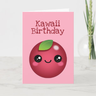 Kawaii Preiselbeerkarte Karte