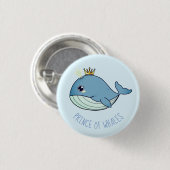 Kawaii ‚Prince of Whales‘ Button (Vorne & Hinten)