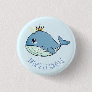 Kawaii ‚Prince of Whales‘ Button