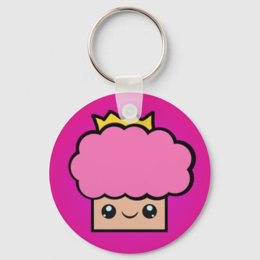 Kawaii Princess Cupcake Schlüsselanhänger (Vorderseite)