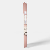 Kawaii Prinzessin mädchenhafte, weiße Spitze, rosa Case-Mate iPhone Hülle (Rückseite / Links)