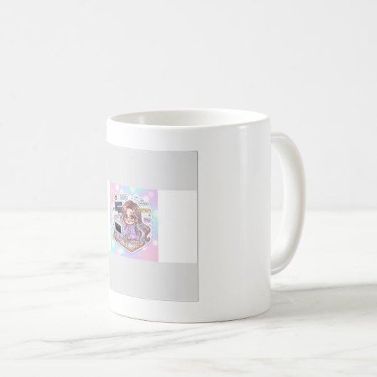 Kawaii Programmierer Mädchen Tasse | CODE IST LIEB (VorderseiteRechts)