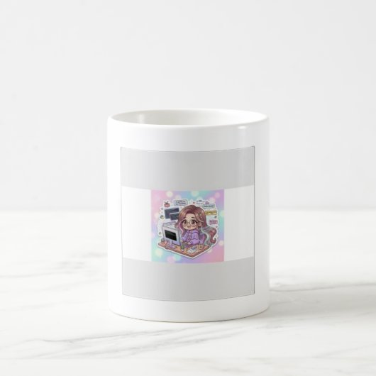 Kawaii Programmierer Mädchen Tasse | CODE IST LIEB (Mittel)