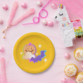 Kawaii Pumpkin & Bat Halloween Papierplatte Pappteller (Party)