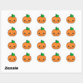 Kawaii Pumpkin Halloween Sticker (Blatt)