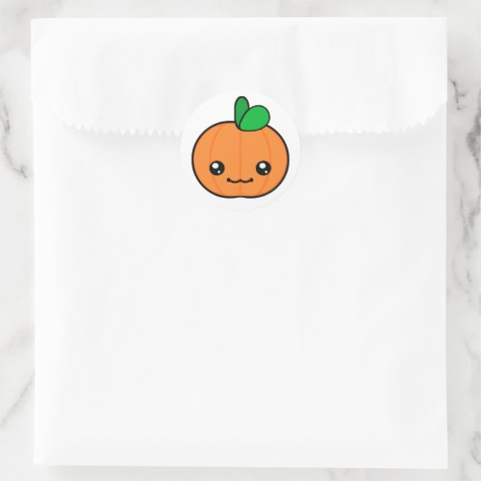 Kawaii Pumpkin Halloween Sticker (Tasche)