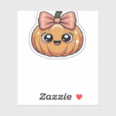 kawaii pumpkin Oversized T-Shirt Aufkleber (Blatt)