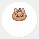 kawaii pumpkin Oversized T-Shirt Runder Aufkleber (Vorderseite)