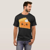 Kawaii Pumpkin Pie Slice Women Cute Face Tshirt Sh (Vorne ganz)